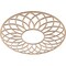 Ekena Millwork Cannes Wood Fretwork Pierced Ceiling Medallion, Alder, 34"OD x 11 5/8"ID x 3/8"T CMWP34X34X0375CNAL - alternate 3